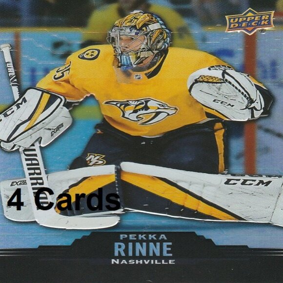 Pekka Rinne NHL Hockey Card Collection - 4 Nashville Predators NHL Hockey Cards - Picture 1 of 5